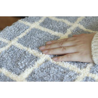 クレエ チェアパッド キャンパスタフトチェアパッドチェック 洗える グレー 495591 1個（直送品）