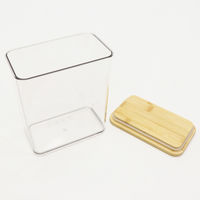 イトウ 保存容器 2.4L 木目調 クリア 保存ケース 497105 1個（直送品）