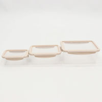 イトウ 保存容器 550ml 1.1L 2.2L 伸びる シリコン 保存ケース 角型 3個組 497106 1個（直送品）