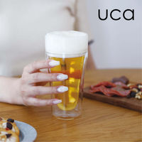 シービージャパン ビアグラス 耐熱 ダブルグラス 泡を楽しむ 498649 1個（直送品）