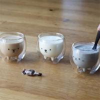 シービージャパン グラス 250ml アニボール 耐熱 ダブルグラス ネコ 498648 1個（直送品）