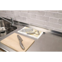 サンベルム 水切りマット 食器乾燥マット 33×40cm 速乾 イエロー 499068 1個（直送品）