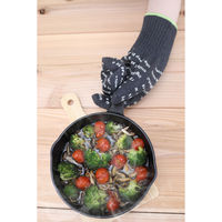 サンベルム 鍋つかみ 3本指ミトン 耐熱 滑り止め付 アウトドア ダークグレー 499072 1個（直送品）