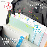 ソニック ファイル 貼るシラセファイル B5ノート用 2枚入り タスク管理 531671 1個（直送品）