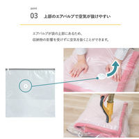 アストロ 毛布用一体型圧縮ボックス 専用圧縮袋 2枚組 623-52 1セット(2枚)（直送品）