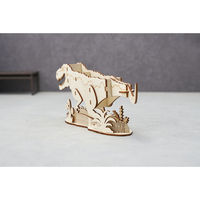 セトクラフト ペンスタンド 天然木 色塗り 恐竜 組立て式 ティラノサウルス 498941 1個（直送品）