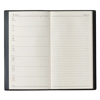 日本能率協会マネジメントセンター 【2026年4月版】NOLTY エクセル8 スリム 片側1週間+ノート 月曜始 黒 9033 1冊（直送品）