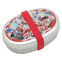 オーエスケー 弁当箱 350ml ウルトラヒーローズ アルミ子供弁当箱M 仕切付 494697 1個（直送品）
