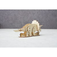セトクラフト ペンスタンド 天然木 色塗り 恐竜 組立て式 トリケラトプス 498942 1個（直送品）
