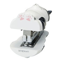 セトクラフト ステープラー ネコ 猫 雑貨 ホッチキス ハチワレ 498935 1個（直送品）