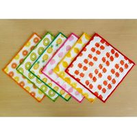 クラシック フルーツふきん キウイ 約30×30cm 1枚 小久保工業所