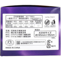 阿蘇製薬 デルガード エアリートマスク+(プラス) 大きめサイズ 50枚入 4970883015926 1箱（直送品）