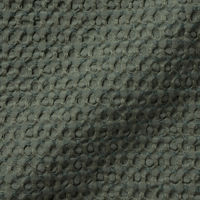 無印良品 綿洗いざらしワッフル織多用布 １８０×２６０ｃｍ ダークグリーン 良品計画