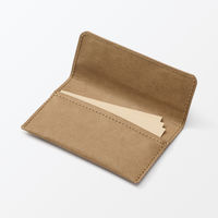 無印良品 ジーンズラベル 名刺ケース ブラウン 良品計画