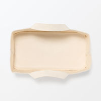 無印良品 綿帆布 持ち手付ソフトボックス スリム小 約幅３７×奥行１８．５×高さ１６ｃｍ 良品計画