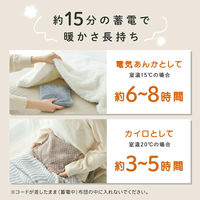 大河商事 エネタンポ 電気式湯たんぽ 充電式 コードレス あったかグッズ グレー enetanpoET-12_GY 1個（直送品）