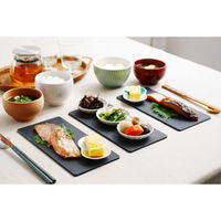 カットもできる長皿 M ブラック ALC30 1個 食器 まな板 刺身 パン スイーツ 時短 飲食店 そのまま出せる 伊原企販