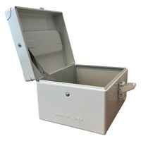 仁張工作所 スチール片開工具箱 ホワイト NIKK-01ST-W 1台（直送品）