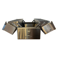 仁張工作所 ステンレス両開工具箱 大型 NIRK-02L 1台（直送品）