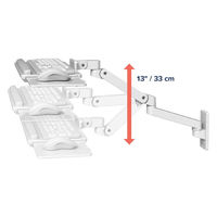Ergotron LX Pro ウォールマウントキーボードアーム ホワイト 45-685-290 1台（直送品）