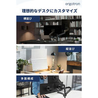 Ergotron LX Pro モニターアーム デュアル 縦/横型 ブラック 45-690-292 1台（直送品）