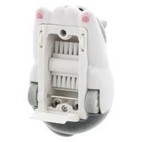 サンスター文具 卓上クリーナー もぐもぐズー ハチワレ S8902372 1セット(1個×3)（直送品）