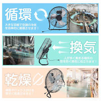 万方商事 業務用扇風機 直径53cm 風量4段階 空気循環 sg003 1台（直送品）