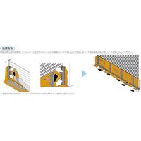 三和シヤッター工業 SANWA 【三和製軽量シャッター専用】簡易防水シート Eシート ESEAT 1個 246-3741（直送品）