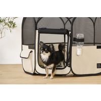 アイリスオーヤマ 折りたたみファブリックサークル Sサイズ POTSー800B ベージュ POTS-800B-T 1台（直送品）