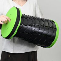 ファミリー・ライフ 便利な伸縮式スツール グリーン 0464620 1個（直送品）