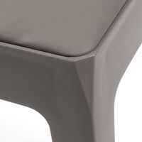 スタッキングチェアL グレー 1セット（1脚×4） LAKOLE/ラコレ