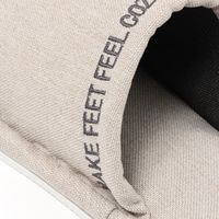 刺繍ロゴスリッパ アイボリー 1セット（1足×6） LAKOLE/ラコレ