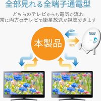 DXアンテナ 分配器 2分配 2K 4K 8K対応 全端子間通電 金メッキプラグ F型端子 屋内 ホワイト 2DLTS(B) 1個