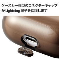 AirPods 第3世代 ケース ソフト TPU カラビナ付 ワイヤレス充電対応 ブラック AVA-AP3UCBK エレコム 1個（直送品）