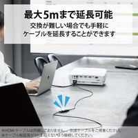 HDMI アダプタ 延長 金メッキ 4K 60p スリムタイプ ブラック AD-HDAASS01BK エレコム 1個