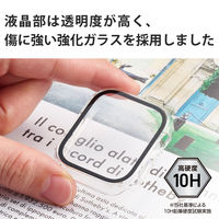 アップルウォッチ シリーズ 7 45mm 保護ケース 全面保護 ガラス PC素材 クリア AW-21AFCGCR エレコム 1個（直送品）