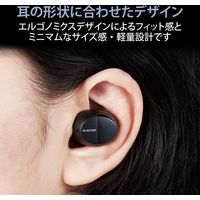 完全ワイヤレスイヤホン Bluetooth 無線 AAC対応 C充電 カナル型 ブラック LBT-TWS12BK エレコム 1個（直送品）