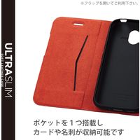 らくらくスマホ F-52B ケース カバー レザー 手帳 マグネット ブラック PM-F213PLFUBK エレコム 1個（直送品）