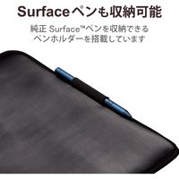 エレコム Surface Pro8/ProX/セミハードポーチ/ブラック TB-MSP8SHPBK 1個