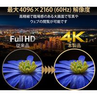 HDMI分配器 4K 60P 対応 1入力 8出力 スプリッター ブラック VSP-HDP18BK エレコム 1個（直送品）