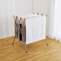 ベストコ ステンレス 小物干し 軽量 コンパクト 伸縮 ブラウン NY-234 4975970254127 1個