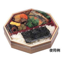 エフピコ 弁当容器 WU-82 身丈 ベージュ柾目 8D340082 1袋(15個)（直送品）