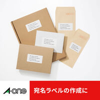 エーワン（A-one）ラベルシール 表示・宛名ラベル マット紙 プリンタ兼用 封筒 シール ステッカー A4 30面  100シート 徳用 284（わけあり品）