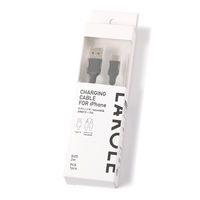 Lightningケーブル 2m チャコール 1セット（1本×6） LAKOLE/ラコレ