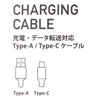 USB TypeーCケーブル 2m アイボリー 1セット（1本×6） LAKOLE/ラコレ