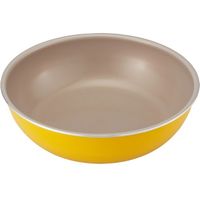 ベストコ フライパン IH対応 鍋 8点セット ハイパープレミアムコート ハンドル付き イエロー ND-3103（直送品）