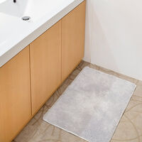 クラスアップ バスマット コスモトロン(R)45×65cm 速乾 ライトグレー 397982 1個（直送品）