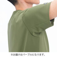 ナガイレーベン 男子スクラブ パープル S AY-5552 1枚（直送品）