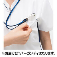 ナガイレーベン 男女兼用スクラブ Tバーガンディ SS FT-4502 1枚（直送品）