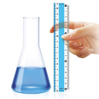 共栄プラスチック カラー直線定規 15cm ブルー CPK-15-B 1セット(1本×20)